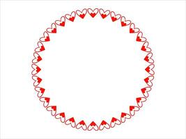 Valentine Heart Frame Background Illustration vector