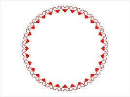 Valentine Heart Frame Background Illustration vector