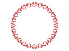 Frame Heart Background Valentines Day vector