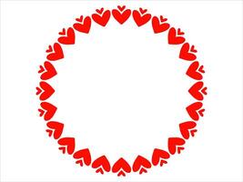 Frame Heart Background Valentines Day vector