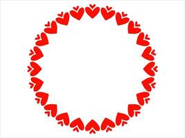 Frame Heart Background Valentines Day vector