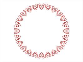 Heart Frame Background Valentine Day vector
