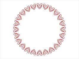 Heart Frame Background Valentine Day vector