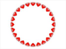 Frame Heart Background Valentines Day vector