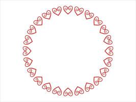 Frame Heart Background Valentines Day vector