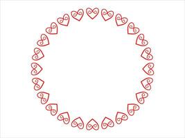 Frame Heart Background Valentines Day vector