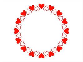 Frame Heart Background Valentines Day vector