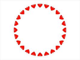 Valentine Heart Frame Background Illustration vector