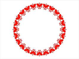 Frame Heart Background Valentines Day vector