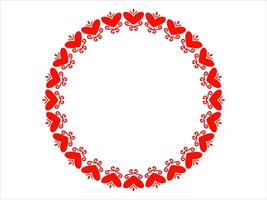 Frame Heart Background Valentines Day vector