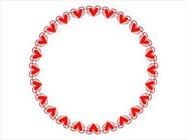 Heart Frame Background Valentine Day vector