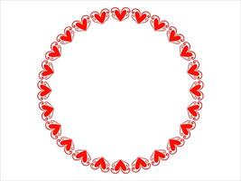 Heart Frame Background Valentine Day vector