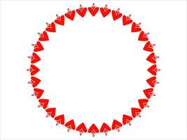 Valentine Heart Frame Background Illustration vector