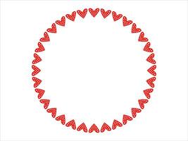 Valentine Heart Frame Background Illustration vector