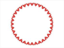 Valentine Heart Frame Background Illustration vector