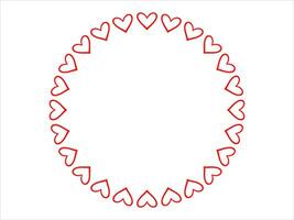 Frame Heart Background Valentines Day vector