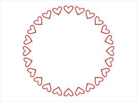 Frame Heart Background Valentines Day vector