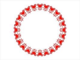 Frame Heart Background Valentines Day vector