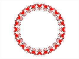 Frame Heart Background Valentines Day vector