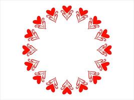 Frame Heart Background Valentines Day vector