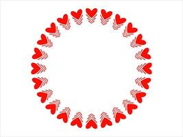 Frame Heart Background Valentines Day vector