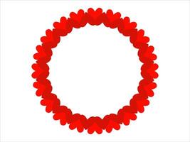 Valentine Heart Frame Background Illustration vector