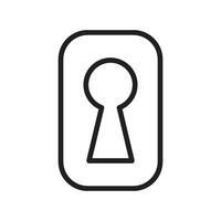 keyhole icon vector