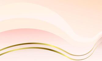 Abstract background with golden lines and waves. Vector illustration for your design.