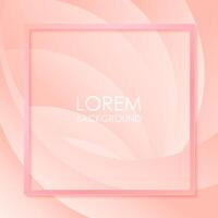 Abstract background with pink gradient and frame. Vector illustration for your design