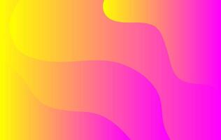 a pink and yellow background with wavy lines vector