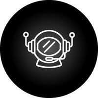 Astronaut Helmet Vector Icon