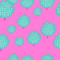 Fresh and trendy seamless design featuring succulents and floral elements. vector