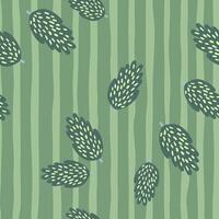 Artistic tree and foliage illustration in a repeating pattern. vector