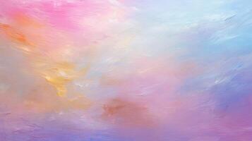 AI generated Pastel Canvas Texture Background photo