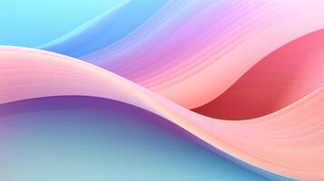 AI generated Pastel Abstract Lines Background photo