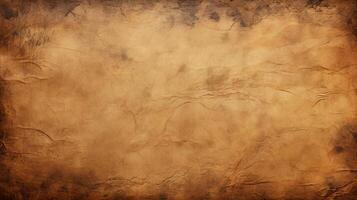 AI generated Parchment Texture Background photo