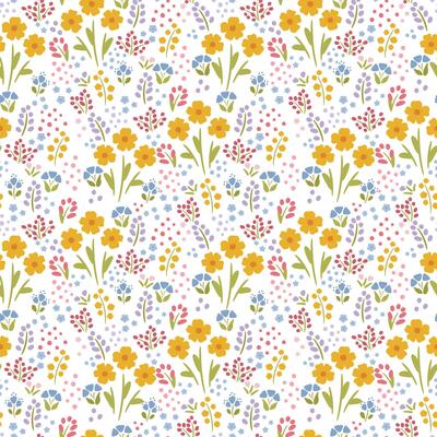 Beautiful floral seamless pattern for interior decor, wallpaper, cover, fabric