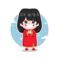 chinese new year cartoon illustration vector