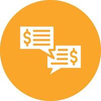 Money Discussion Vector Icon