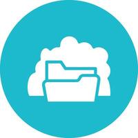 Cloud Folder Vector Icon