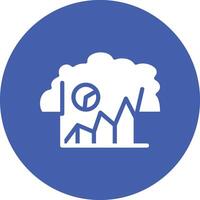 Cloud Stats Vector Icon