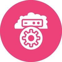 Cloud Setting Vector Icon