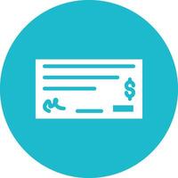 cheque pago vector icono