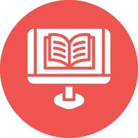 icono de vector de libro abierto