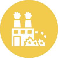 Factory Waste Vector Icon