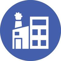 Factory Pollution Vector Icon