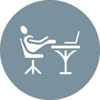 Relax Work Vector Icon