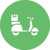 Delivery Bike Vector Icon