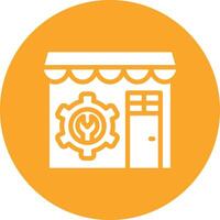 Mechanic Shop Vector Icon