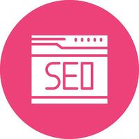 sitio web seo vector icono